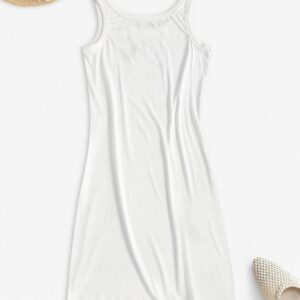Wholesale 36% OFF 2022 Embroidered Bodycon Tank Mini Dress In WHITE